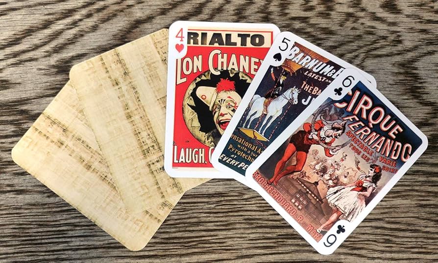 Amazon.com: FLONZGIFT Retro Circus Playing Cards (Poker Deck